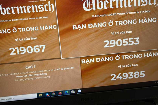 'Bùng nổ' cuộc săn vé concert G-Dragon trong ngày đầu mở bán