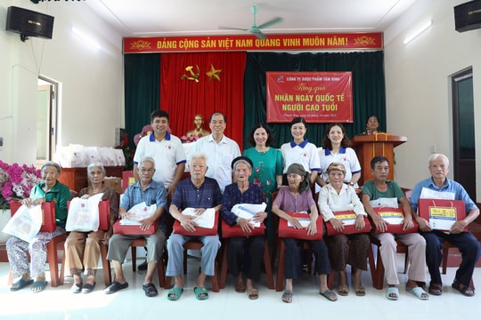 Dược phẩm Tâm Bình trao 180 phần quà tri ân người cao tuổi tại Thanh Hóa