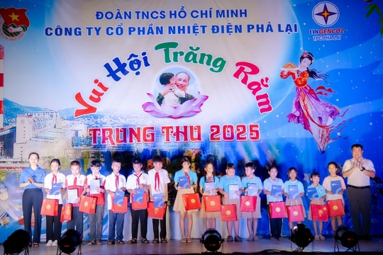 Đêm hội Trăng Rằm 2025 tại Nhiệt điện Phả Lại: Vui Tết thiếu nhi, lan tỏa yêu thương