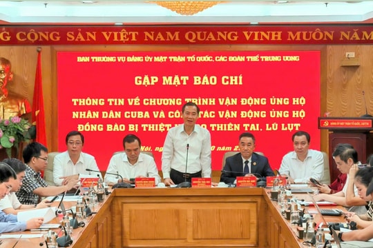 Lan tỏa sức mạnh đoàn kết: Cả nước cùng sẻ chia với Cuba và đồng bào vùng bão