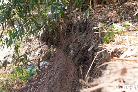 Hà Nội công bố tình huống khẩn cấp do sạt lở nghiêm trọng tại xã Yên Xuân, 31 hộ dân bị đe dọa an toàn