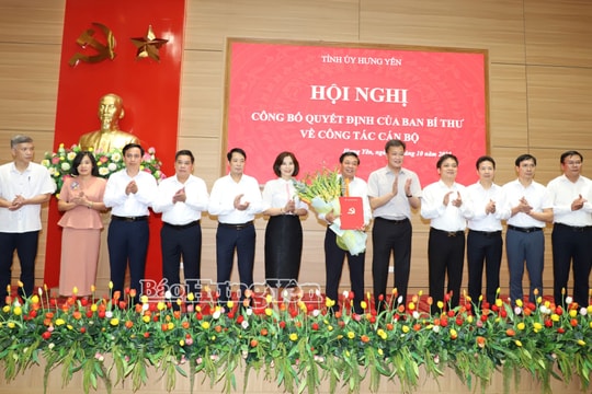 Ban Bí thư chỉ định ông Nguyễn Quang Hưng giữ chức Chủ nhiệm Ủy ban Kiểm tra Tỉnh ủy Hưng Yên nhiệm kỳ 2025 - 2030