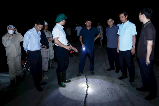 ​Bắc Ninh: "Trực chiến" 24/24 giờ,  xử lý đê xung yếu