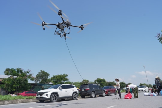 Viettel triển khai drone cứu trợ tại Thái Nguyên trong mưa lũ lịch sử