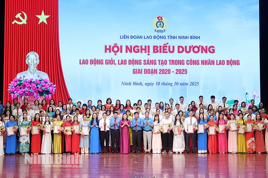 Ninh Bình: Khen thưởng 104 tập thể và cá nhân tiêu biểu có thành tích xuất sắc trong phong trào “Lao động giỏi, lao động sáng tạo”