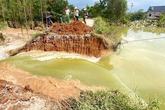 Bắc Ninh: Chủ động xả lũ, tiêu úng tại vùng trũng ven sông Thương