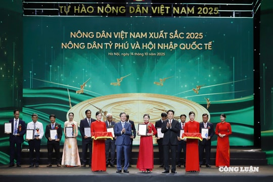 Tôn vinh 63 Nông dân Việt Nam xuất sắc và 32 Nhà khoa học của nhà nông năm 2025