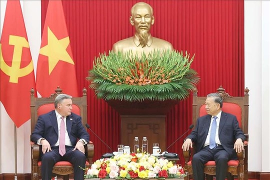 Tổng Bí thư Tô Lâm tiếp lãnh đạo Tập đoàn Murphy Oil, khẳng định Việt Nam tạo điều kiện thuận lợi cho hợp tác dầu khí