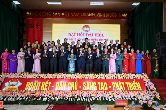 ​Đại hội MTTQ phường Vĩnh Phúc (Phú Thọ) lần thứ I: Quyết tâm “Đoàn kết - Dân chủ - Sáng tạo - Phát triển”