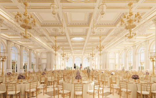 Ông Trump mở tiệc chiêu đãi các nhà tài trợ phòng khiêu vũ 250 triệu USD