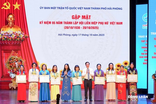 Hải Phòng gặp mặt kỷ niệm 95 năm Ngày thành lập Hội Liên hiệp Phụ nữ Việt Nam