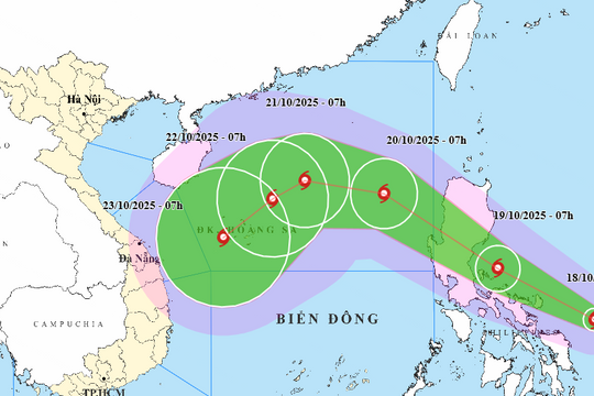 Bão Fengshen hình thành, hướng vào Biển Đông và có khả năng mạnh thêm