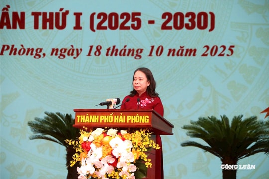Phó Chủ tịch nước Võ Thị Ánh Xuân dự Đại hội Thi đua yêu nước TP Hải Phòng lần thứ I