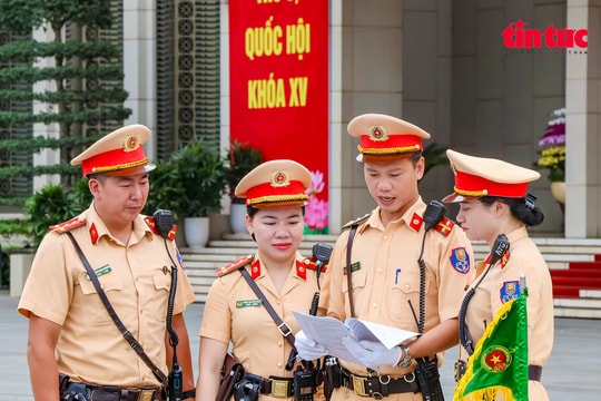 Công an Hà Nội triển khai phương án bảo đảm trật tự an toàn giao thông phục vụ Kỳ họp Quốc hội