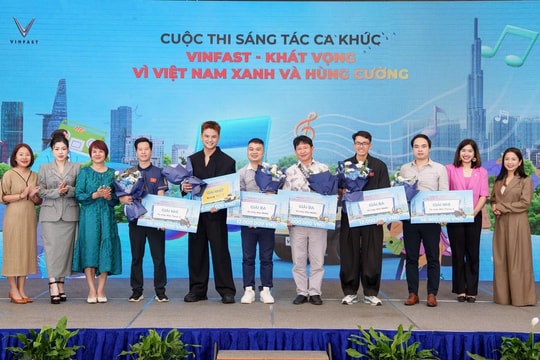VinFast trao giải cuộc thi sáng tác ca khúc: Khi âm nhạc hòa nhịp cùng khát vọng Việt