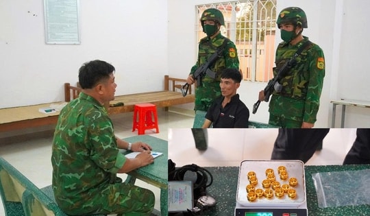 Bắt giữ đối tượng vận chuyển 16 khoanh vàng qua biên giới