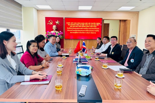 Đoàn Hiệp hội Truyền thông địa phương Thái Lan sang thăm và làm việc với Hội Nhà báo tỉnh Quảng Ninh