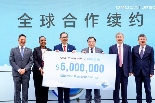 Tập đoàn Chery và UNICEF mở rộng hợp tác 6 triệu USD