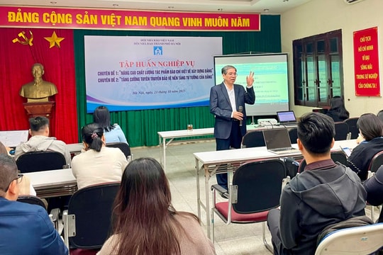 Nâng cao chất lượng tác phẩm báo chí viết về xây dựng Đảng và bảo vệ nền tảng tư tưởng của Đảng
