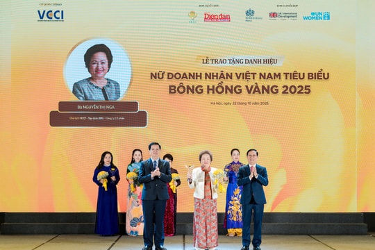 Chủ tịch Tập đoàn BRG lần thứ 6 được vinh danh TOP 10 “Nữ Doanh nhân Việt Nam tiêu biểu - Bông hồng Vàng 2025”