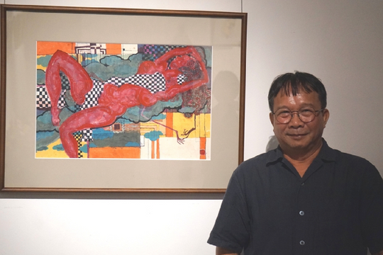 'Men tình' - Hành trình cảm xúc qua màu nước và bột màu của hoạ sĩ Nguyễn Tuấn Cường