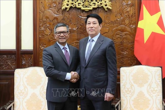 Chủ tịch nước tiếp Đại sứ Indonesia đến chào từ biệt