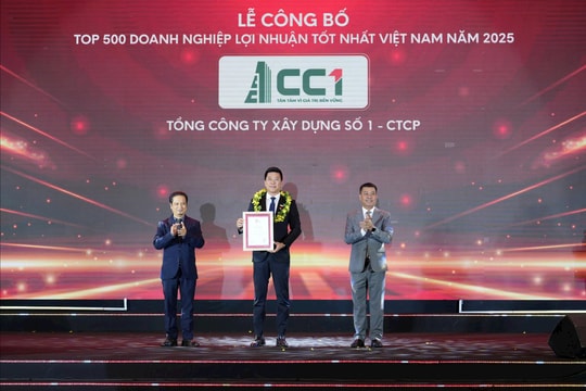 CC1 lọt Top 500 doanh nghiệp lợi nhuận tốt nhất Việt Nam năm 2025