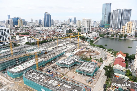 Cận cảnh công trường thi công dự án trên 'đất vàng' 148 Giảng Võ