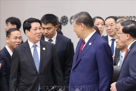 Chủ tịch nước Lương Cường gặp Tổng Bí thư, Chủ tịch Trung Quốc Tập Cận Bình