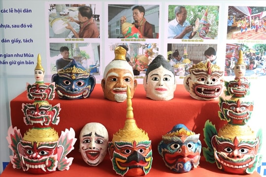 Nghề làm mão, mặt nạ của dân tộc Khmer là di sản quốc gia