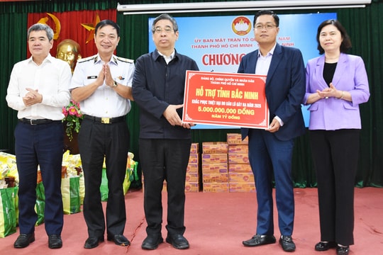 TP Hồ Chí Minh hỗ trợ 5 tỷ đồng giúp Bắc Ninh khắc phục hậu quả bão lũ