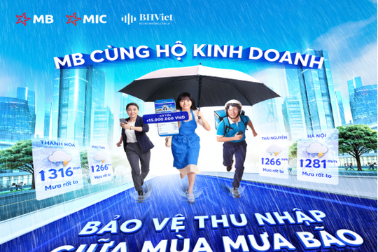 Nhẹ gánh âu lo nhờ có MB bảo vệ nguồn thu nhập mùa bão