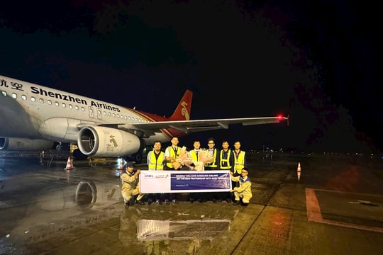 ACSV chào mừng chuyến bay của Hãng hàng không Shenzhen Airlines