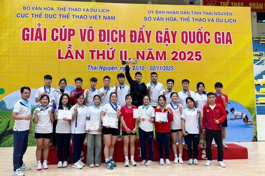 Đoàn Bắc Ninh giành 17 huy chương tại giải Đẩy gậy toàn quốc 2025, đứng vị trí thứ hai toàn đoàn