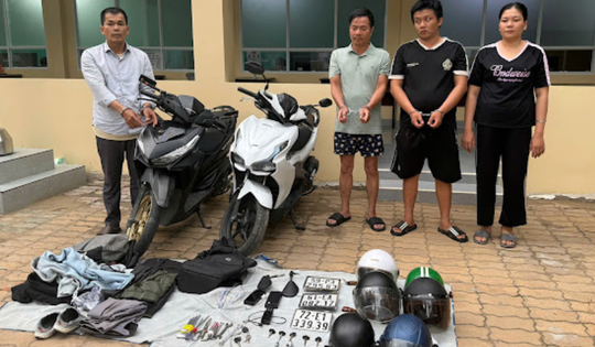 TP HCM: Tóm băng nhóm trộm cắp xe máy chuyên nghiệp