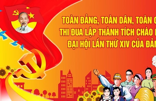 Quyết tâm thi đua lập thành tích chào mừng Đại hội lần thứ XIV của Đảng