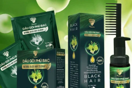 Thu hồi toàn quốc dầu gội phủ bạc Vinamake do bị xác định là hàng giả