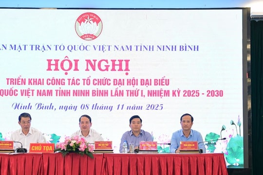 Thời gian dự kiến tổ chức Đại hội đại biểu MTTQ Việt Nam tỉnh Ninh Bình nhiệm kỳ 2025 - 2030