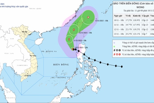 Bão số 14 tiến vào Biển Đông, Ban Chỉ đạo Phòng thủ dân sự quốc gia yêu cầu ứng phó khẩn