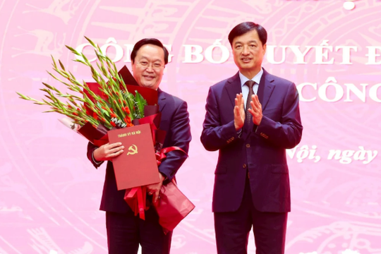 Ông Nguyễn Đức Trung giữ chức Phó Bí thư Thành ủy Hà Nội