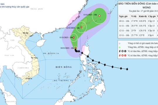 Ninh Bình chỉ đạo ứng phó với bão số 14 (bão Fung Wong)