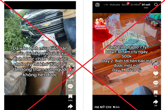Xuất hiện chiêu trò 'mua tiền bẩn để rửa' – bẫy lừa đảo mới trên TikTok