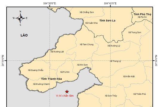 Động đất 4,8 độ tại Lào, rung chấn lan tới Hà Nội trong đêm