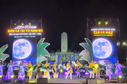Khai mạc Liên hoan nghệ thuật đờn ca tài tử Nam bộ, tỉnh Cà Mau mở rộng lần thứ I - năm 2025