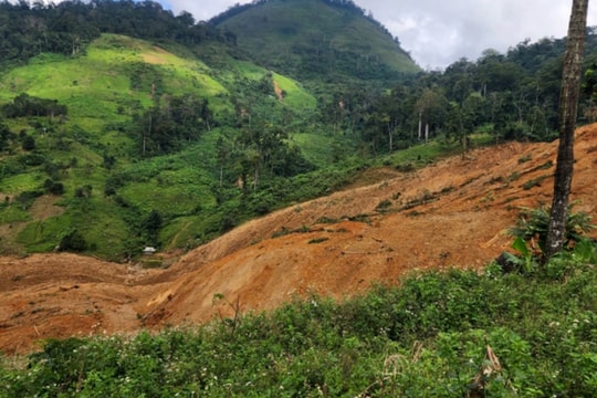 3 người mất liên lạc, cơ quan chức năng đang tiếp cận hiện trường vụ sạt lở ở Đà Nẵng
