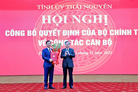 Chủ tịch UBND tỉnh Bắc Ninh Vương Quốc Tuấn giữ chức Phó Bí thư Tỉnh ủy Thái Nguyên