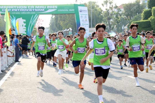 Hơn 6.000 vận động viên tranh tài tại Giải Marathon Cà Mau 2025 - Cúp PetroVietNam