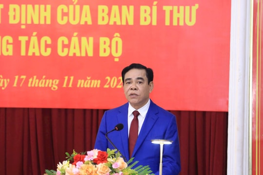 Ông Võ Trọng Hải được điều động giữ chức Phó Bí thư Tỉnh ủy Nghệ An