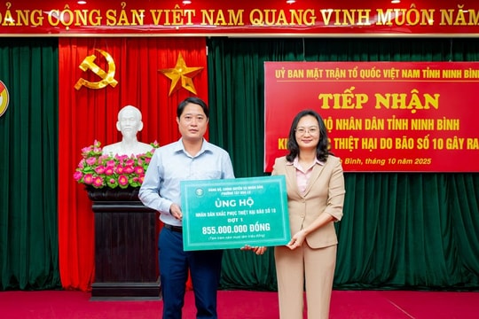 Ninh Bình: Tiếp nhận hơn 99 tỷ đồng hỗ trợ đồng bào vùng thiên tai
