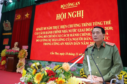 Bộ Công an sơ kết 5 năm cải cách hành chính, công bố mức độ hài lòng đạt 96,37%